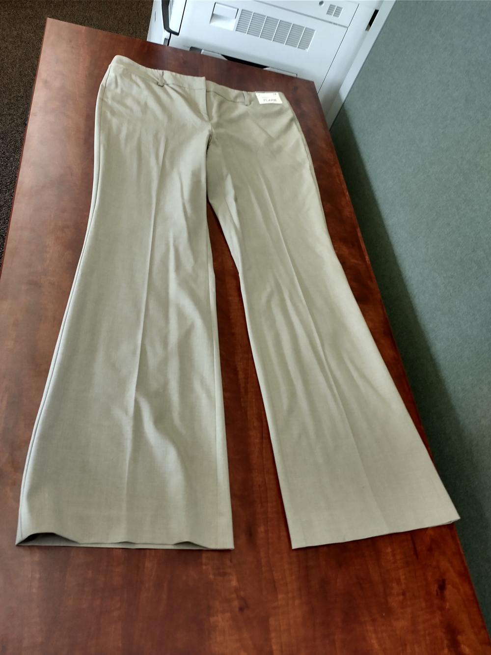 New York & Company Tan Wide-Leg Dress Pants - Picture 6 of 10